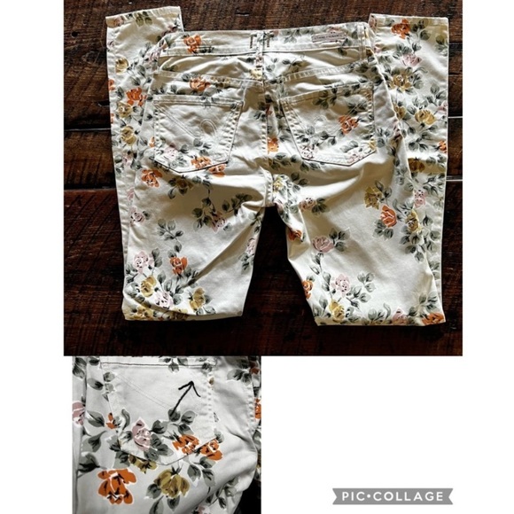 Anthropologie Citizens of Humanity Thompson Medium Rise skinny floral Jeans - Picture 2 of 16